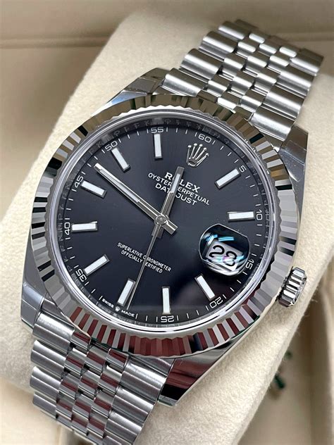 black dial rolex datejust